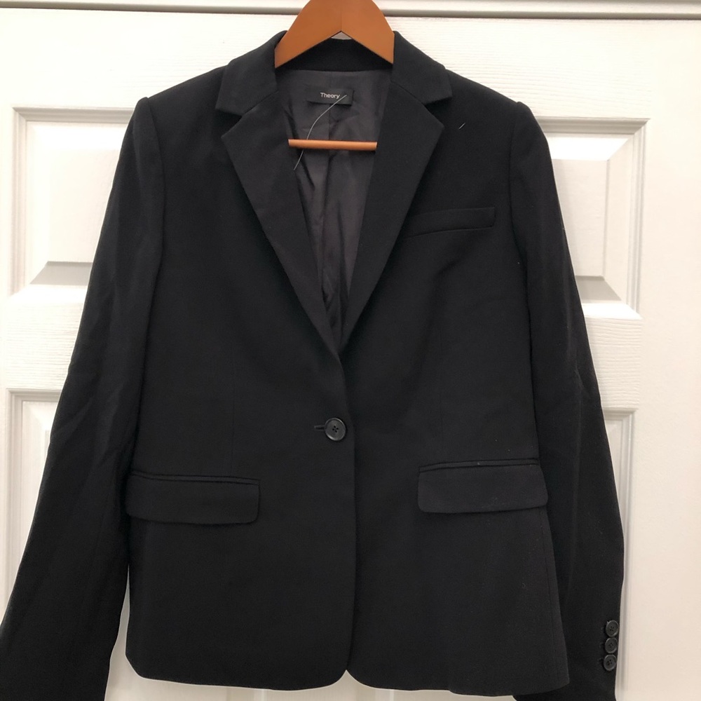 Theory Black Blazer size 4
